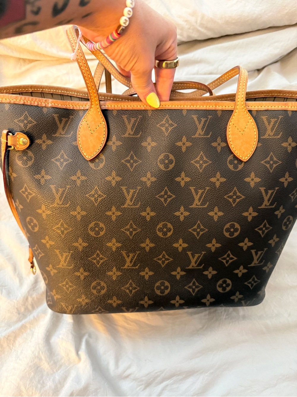 Louis Vuitton Monogram Canvas Brown Tote with Vachetta Trim - Picture 3 of 14